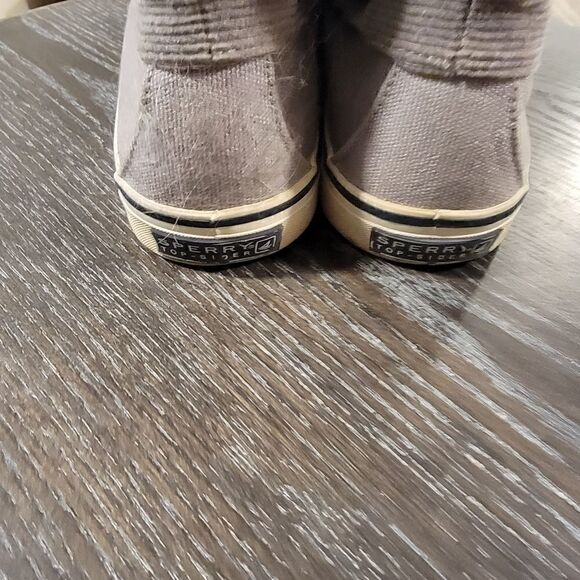 SPERRY TOP-SIDER CORDUROY ZIPPER ANKLE BOOT CANVAS size 7 - Picture 5 of 7